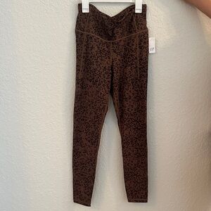 GAP Brown Leopard-Print High-Rise Leggings